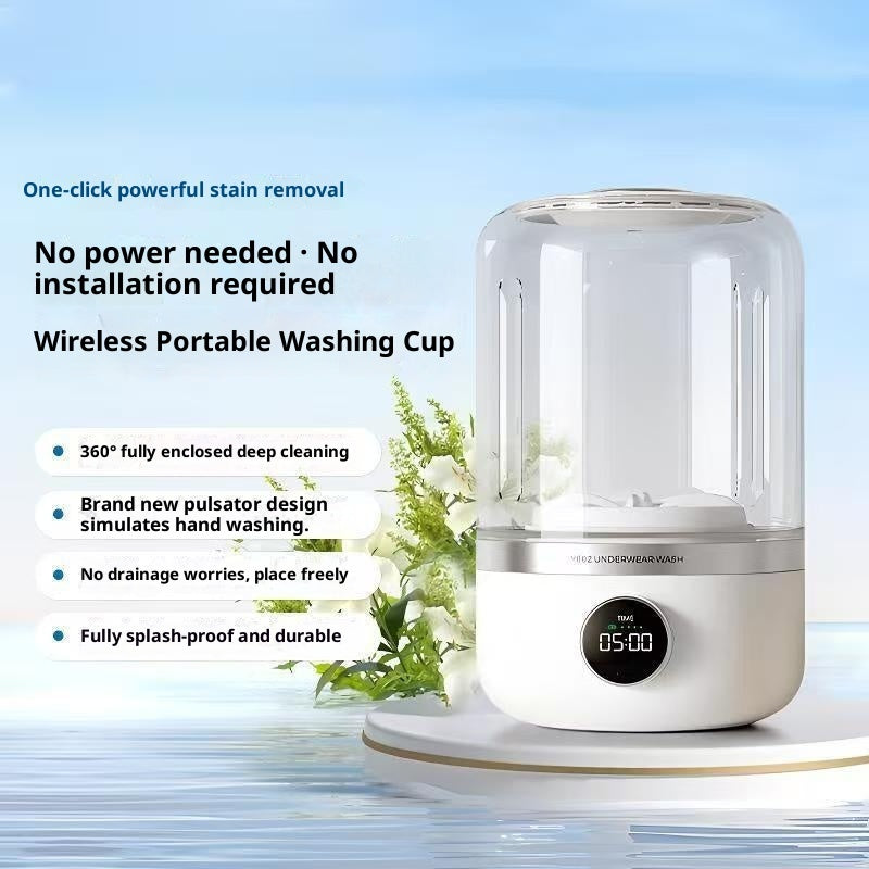 Portable Mini Washing Machine – Rechargeable 1.5L