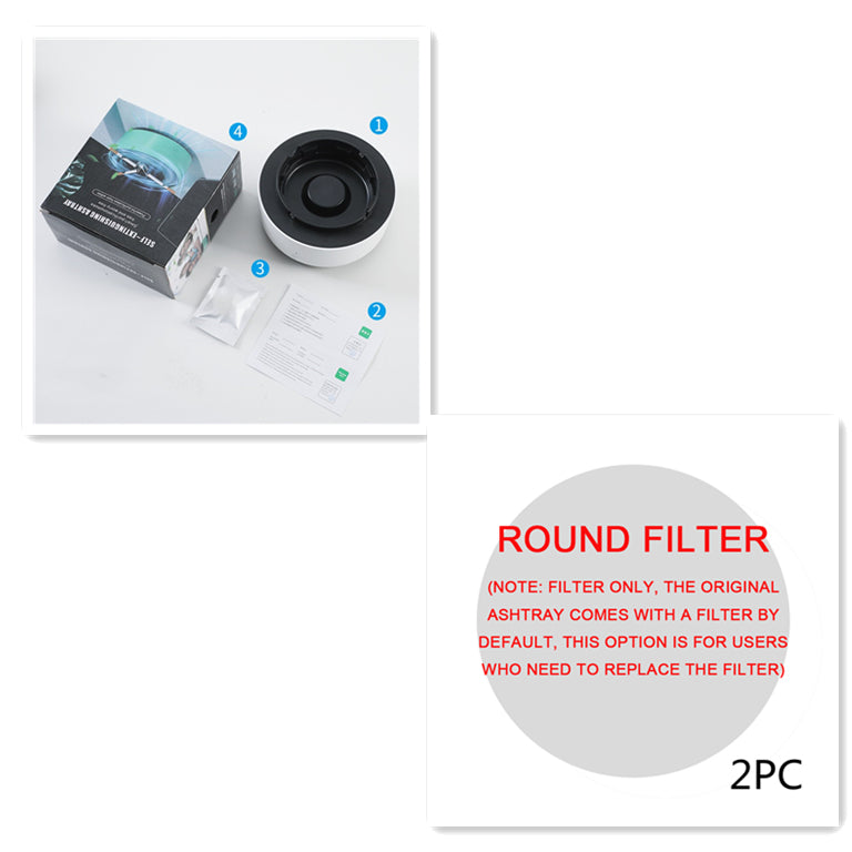 Portable Air Purifying Ashtray for Car & Home