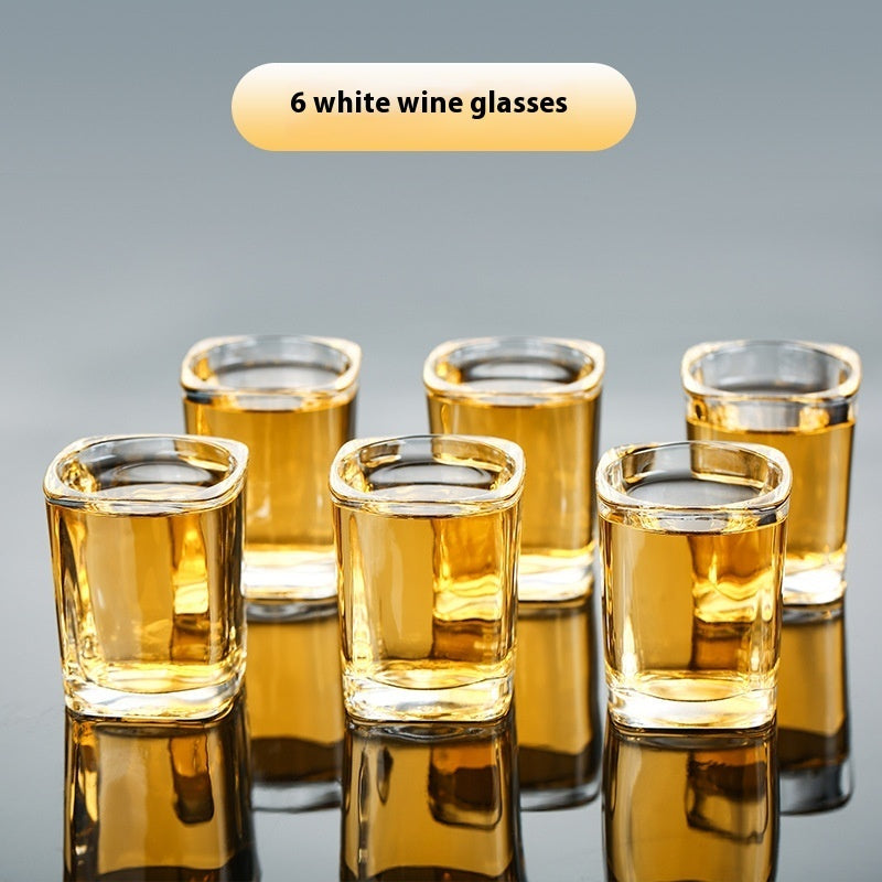 Tempered glass whiskey set with matte black tray