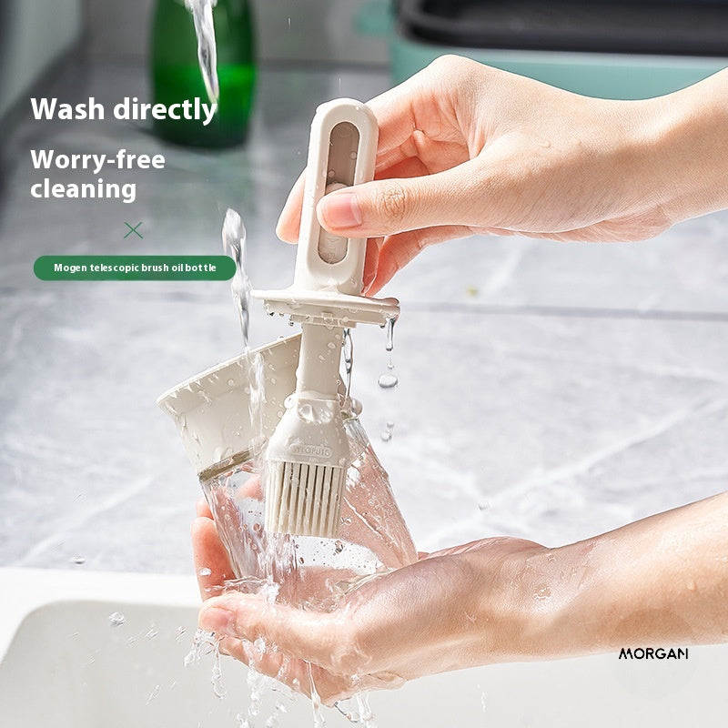 Kitchen High-temperature Resistant Silicone Oil Brush Bottle Integrated