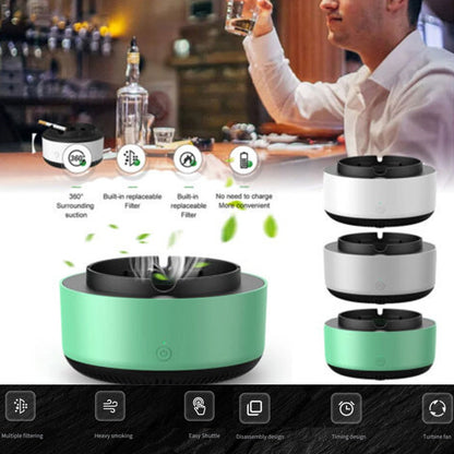 Portable Air Purifying Ashtray for Car & Home