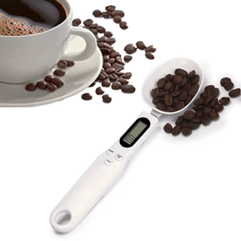 Elevate Your Cooking Experience with the 500G/0.1G Portable LCD Digital Measuring Spoon Scale - Precision Weighing Made Easy!