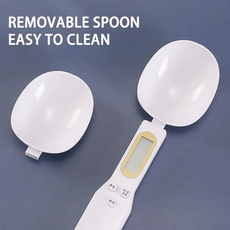 Elevate Your Cooking Experience with the 500G/0.1G Portable LCD Digital Measuring Spoon Scale - Precision Weighing Made Easy!