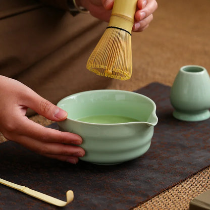 Matcha Tea Set with Bamboo Whisk & Bowl