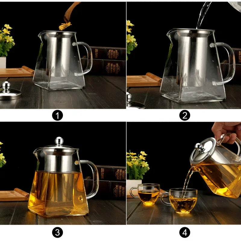 Borosilicate Glass Teapot with Infuser