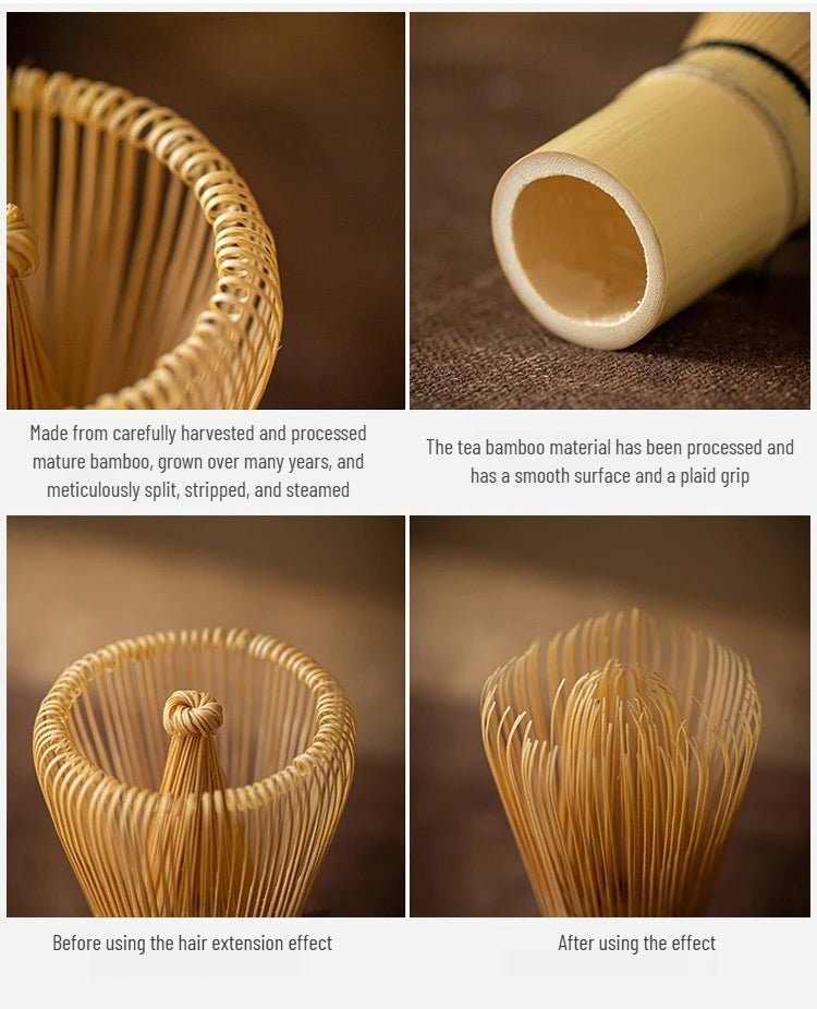 Matcha Tea Set with Bamboo Whisk & Bowl