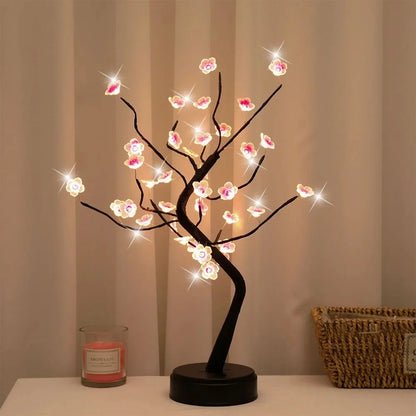 LED Cherry Blossom Tree Night Light – Touch Control