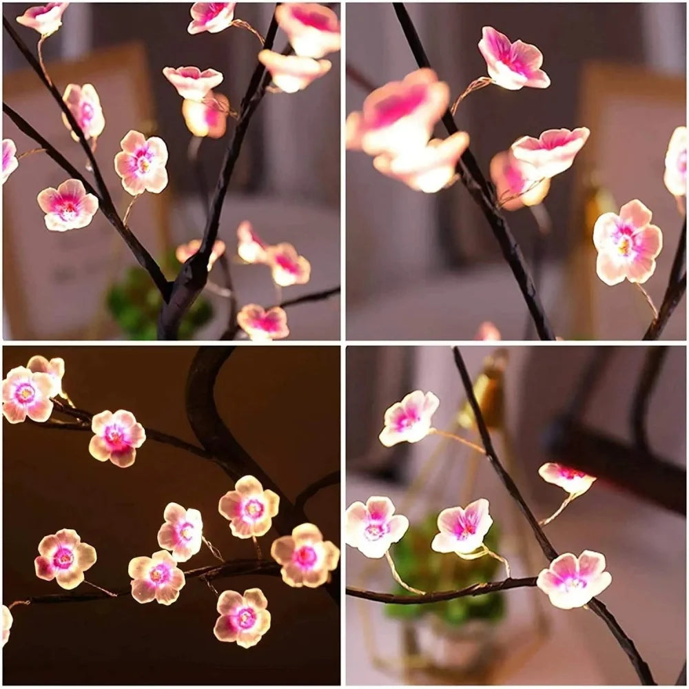 LED Cherry Blossom Tree Night Light – Touch Control