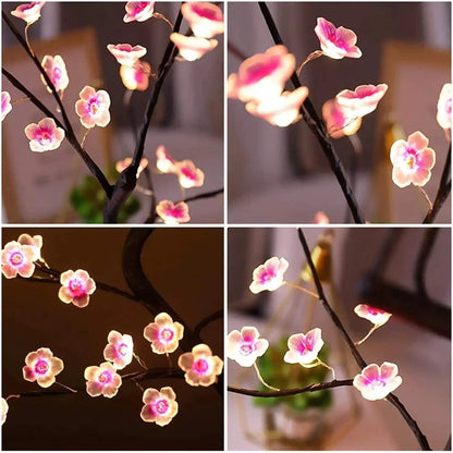 LED Cherry Blossom Tree Night Light – Touch Control