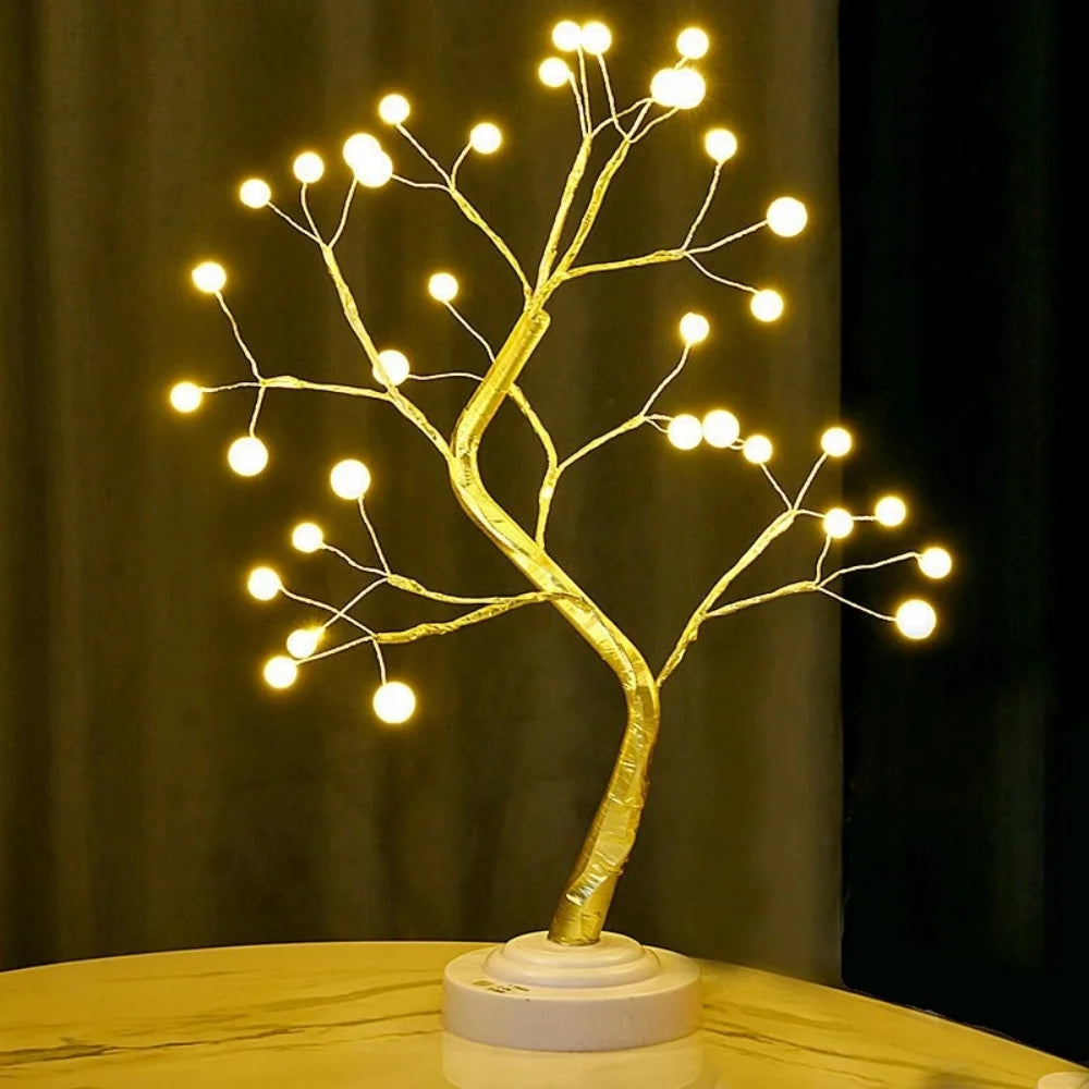 LED Cherry Blossom Tree Night Light – Touch Control