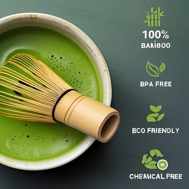 Matcha Tea Set with Bamboo Whisk & Bowl