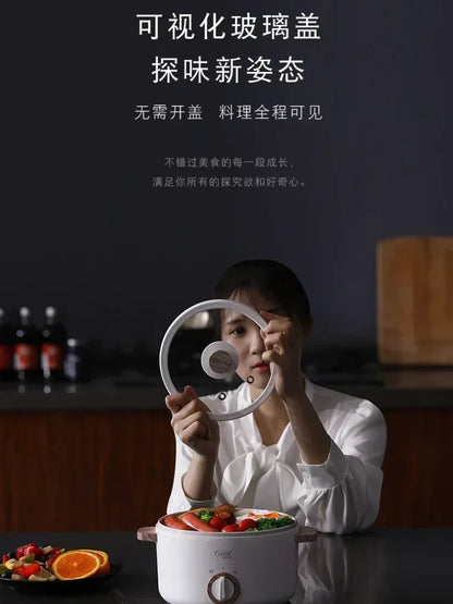 Mini Electric Hot Pot & Frying Pan – 1.5L