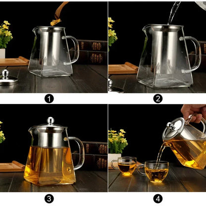 Borosilicate Glass Teapot with Infuser
