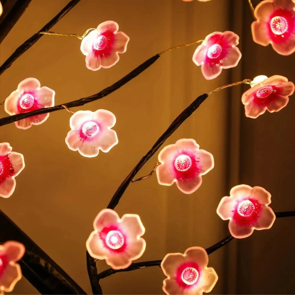 LED Cherry Blossom Tree Night Light – Touch Control