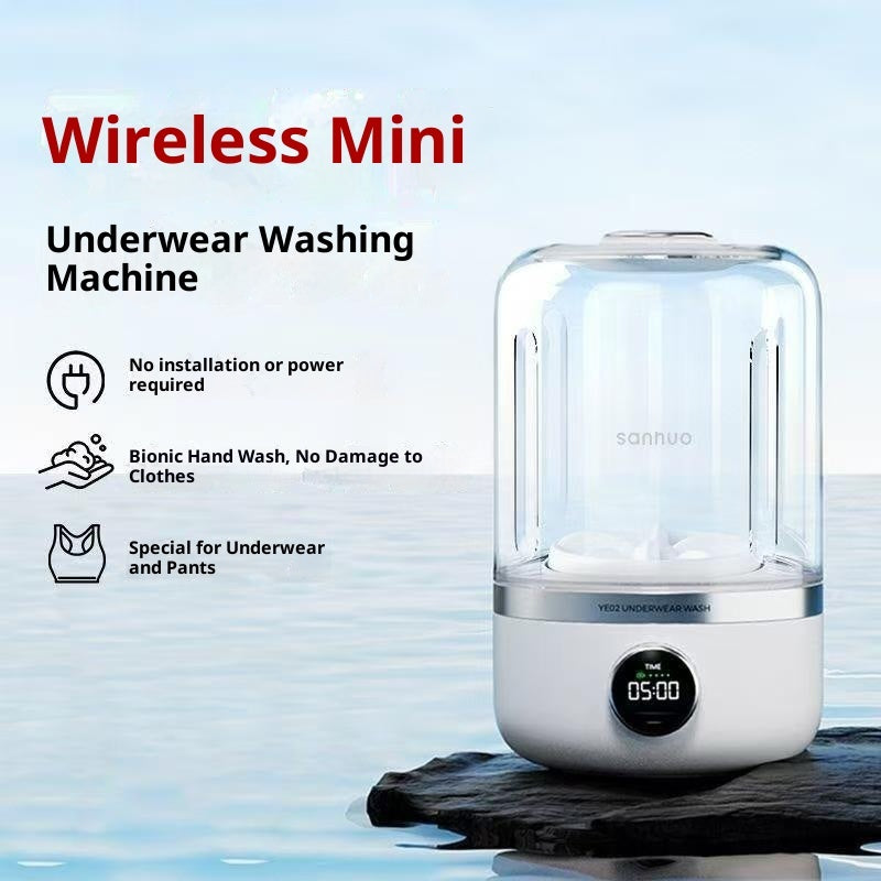 Portable Mini Washing Machine – Rechargeable 1.5L