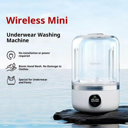 Portable Mini Washing Machine – Rechargeable 1.5L